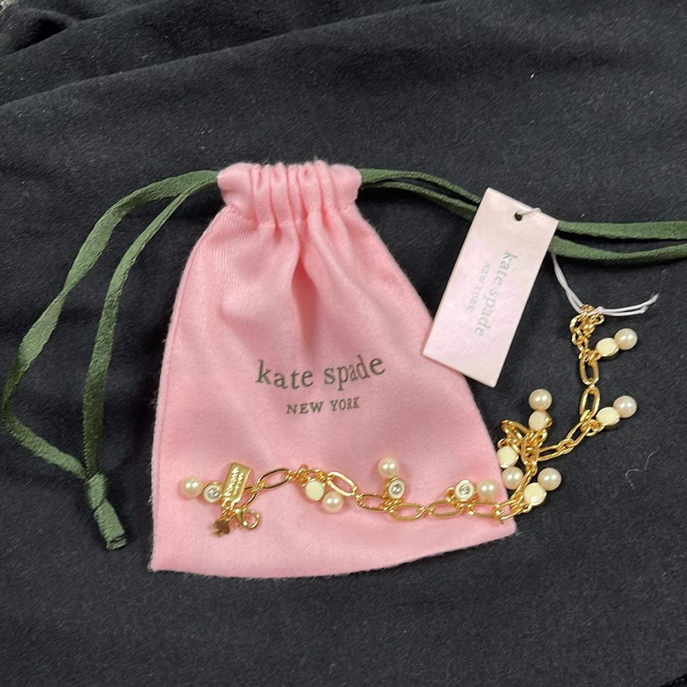 NWT Katespade pearl charm bracelet - Picture 3 of 4